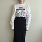 80s Printed Long Sleeves T-shirt Made in USA