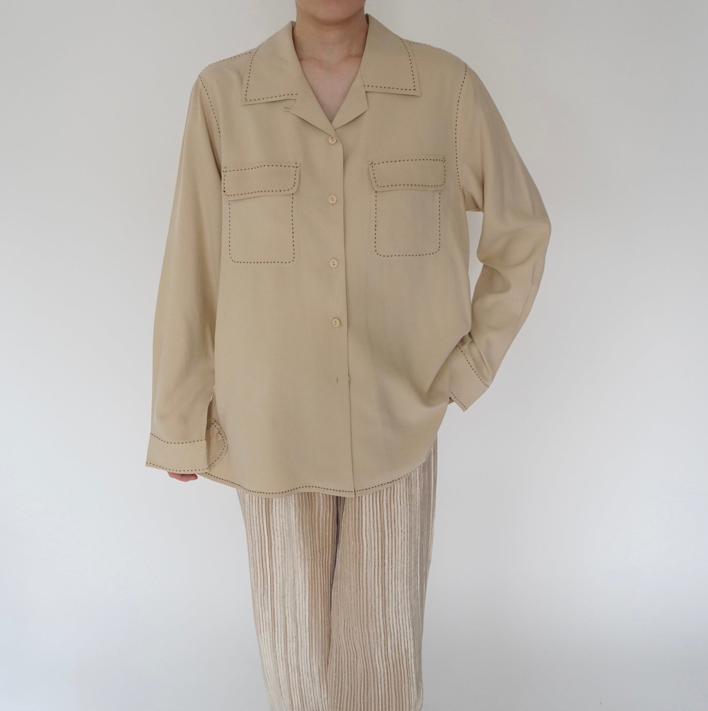 90s Silk Design Shirt