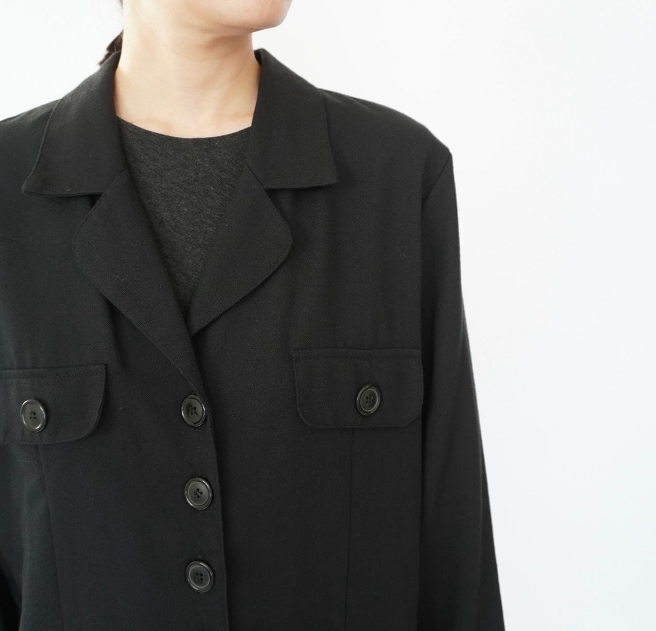 90s Black Jacket,Shirt