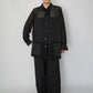 90s Black Mesh Design Shirt, Jacket