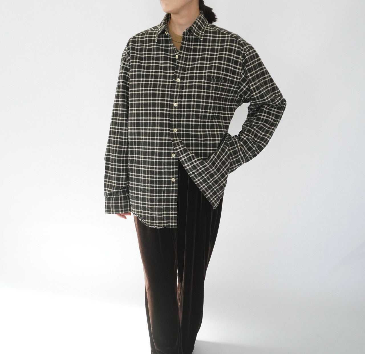90s "GAP" Plaid Shirt