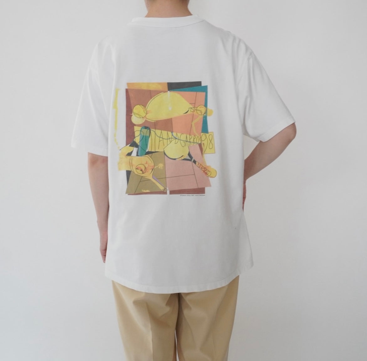 90s "Roland Garros"Printed T-shirt Made in France