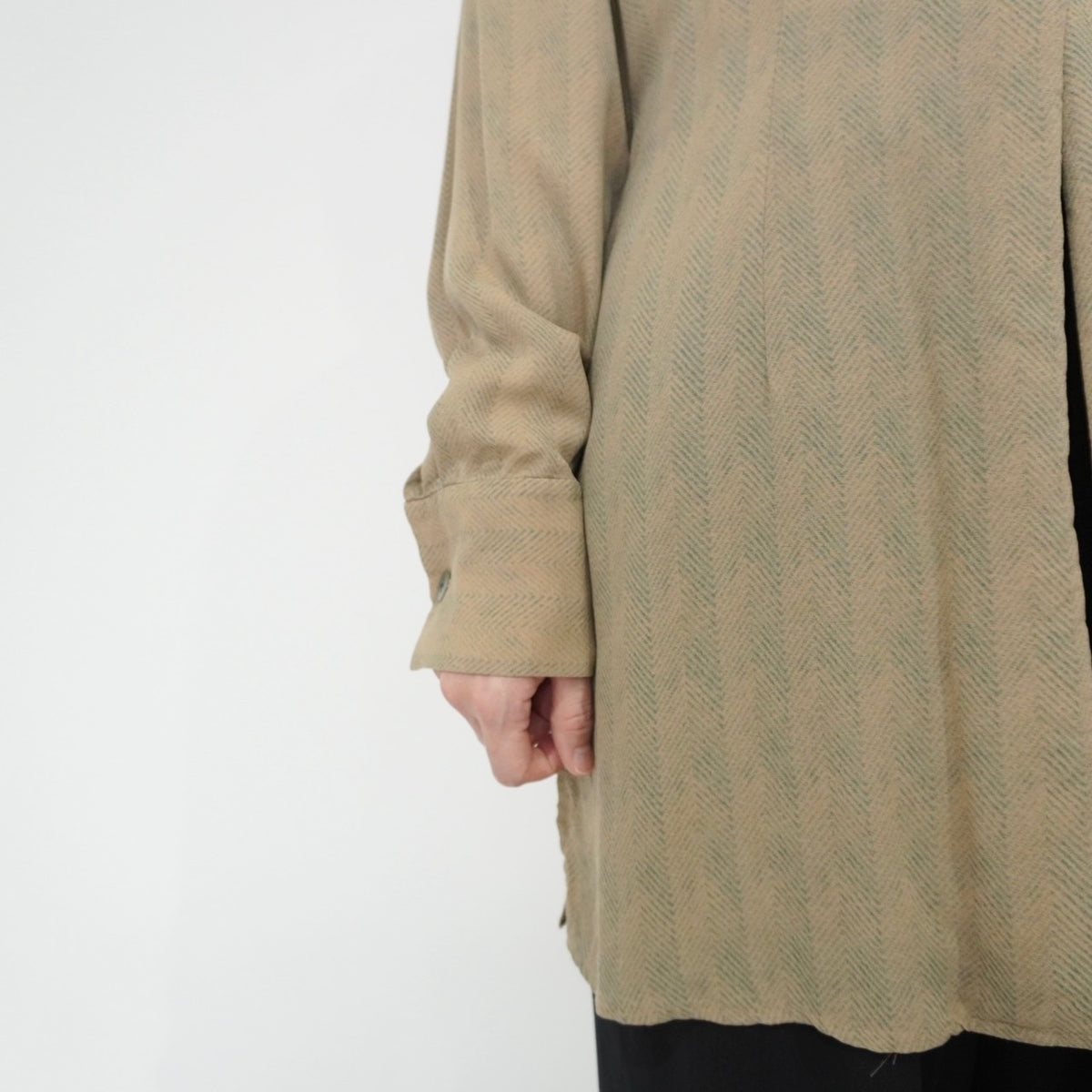 90s Silk Long Shirt
