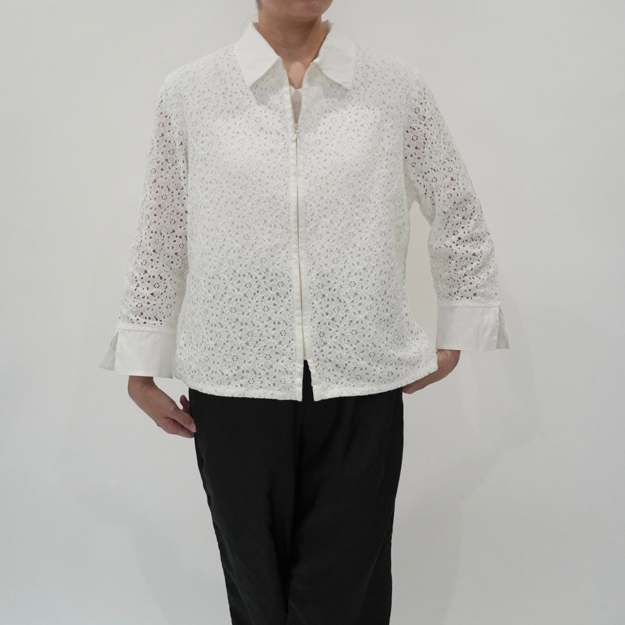 90s Cut Lace Shirt,Jacket Made in USA