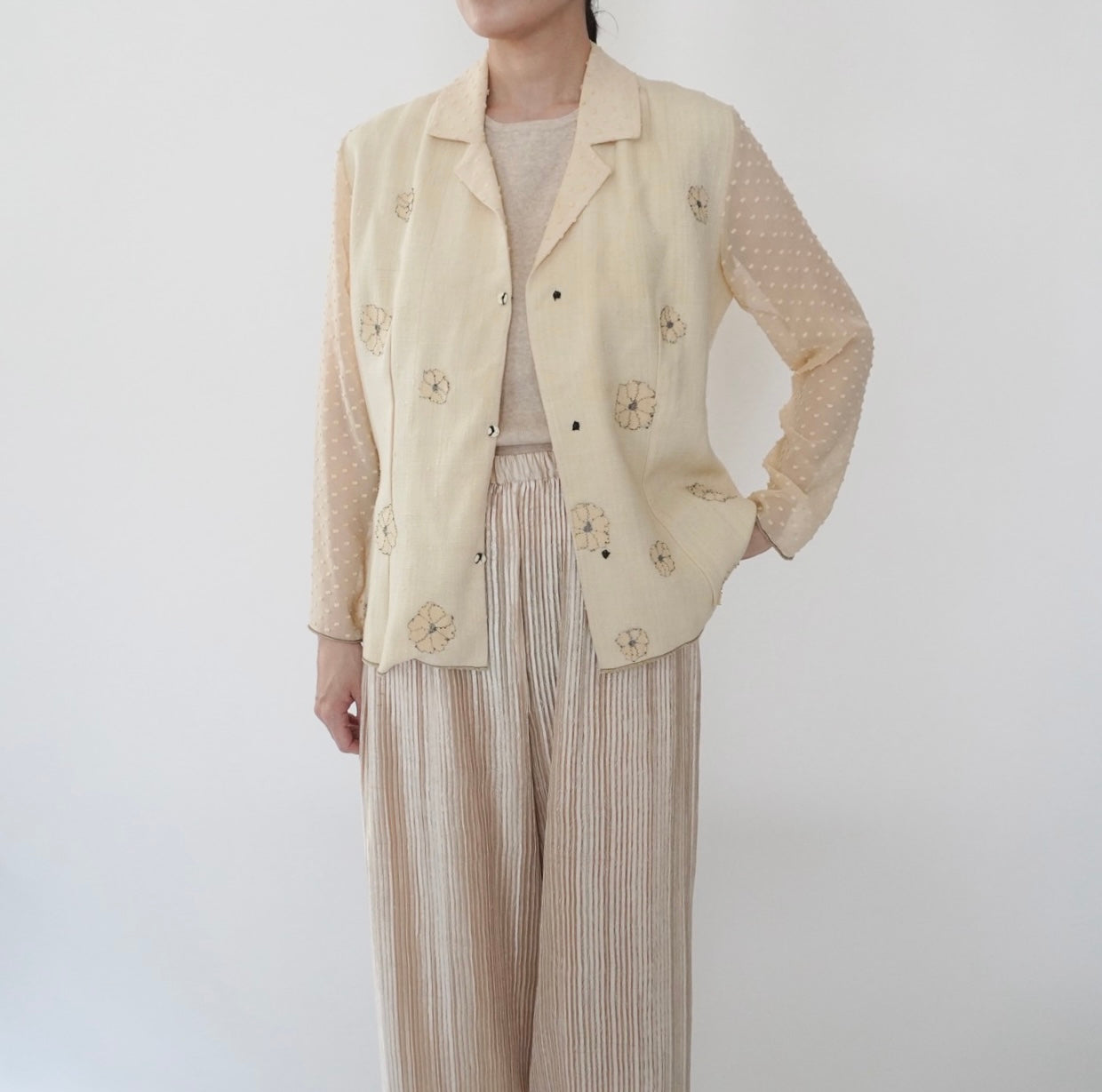 90s "Deborah Cross" Design Light Jacket