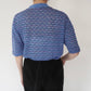 80s Blue Design Top