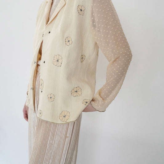 90s "Deborah Cross" Design Light Jacket