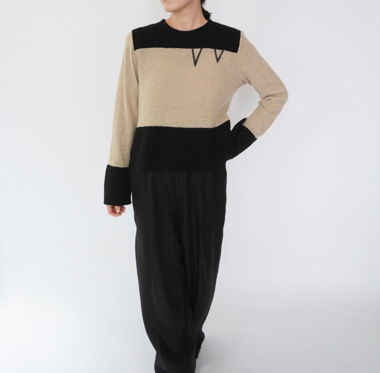 90s Two Tone Design Top