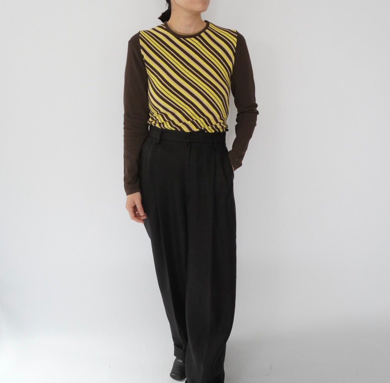 90s Italy Striped Top