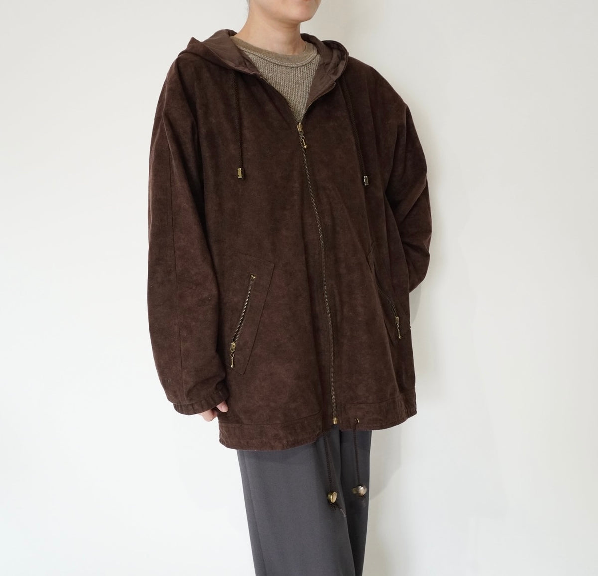 90s Design Brown Jacket