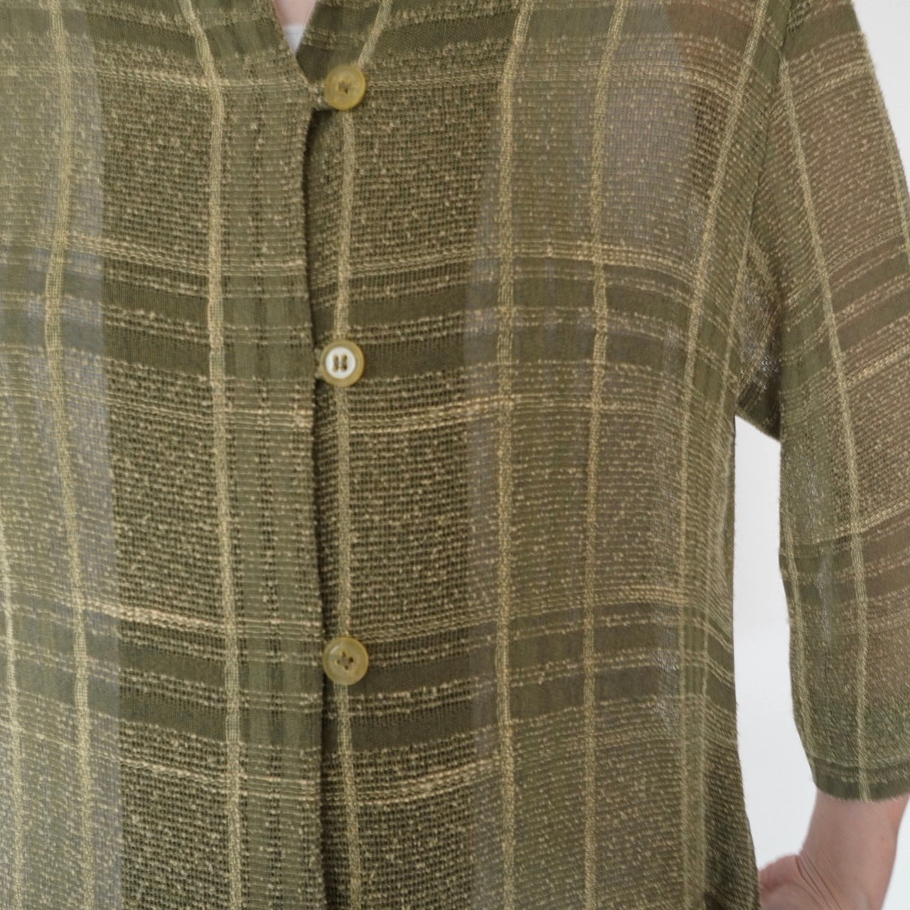 90s Plaid Long Shirt, Jacket