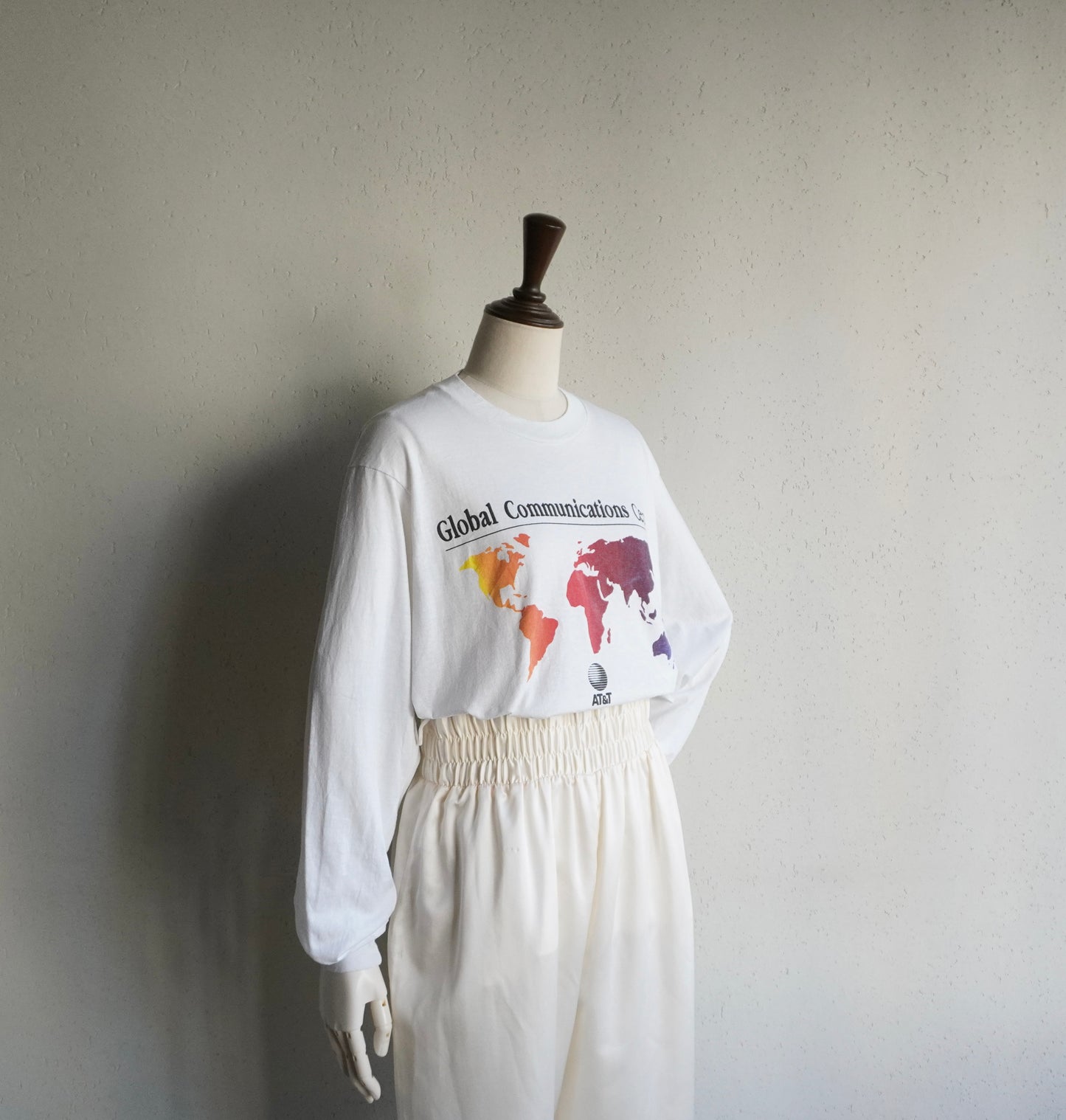 90s"AT&T"  Printed Long T-shirt Made in USA