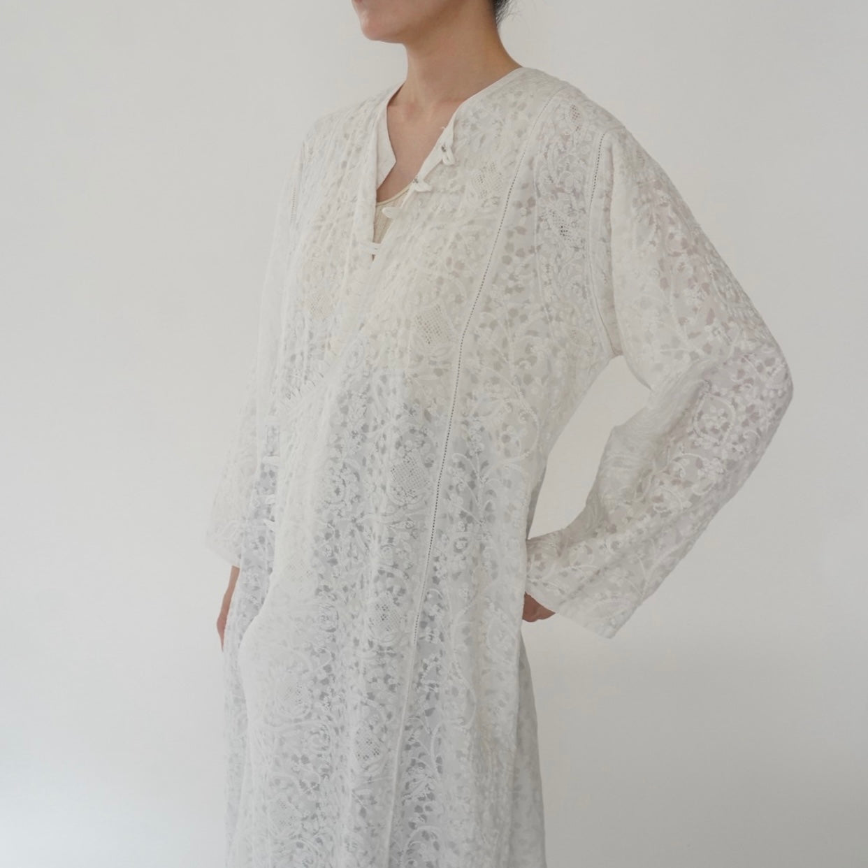 80s Embroidery Dress