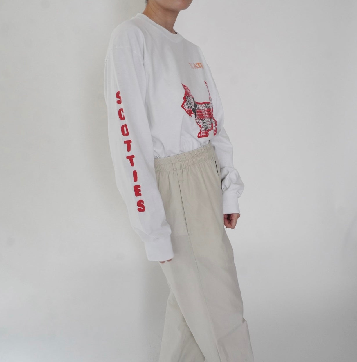 90s Printed Long T-shirt Made in USA