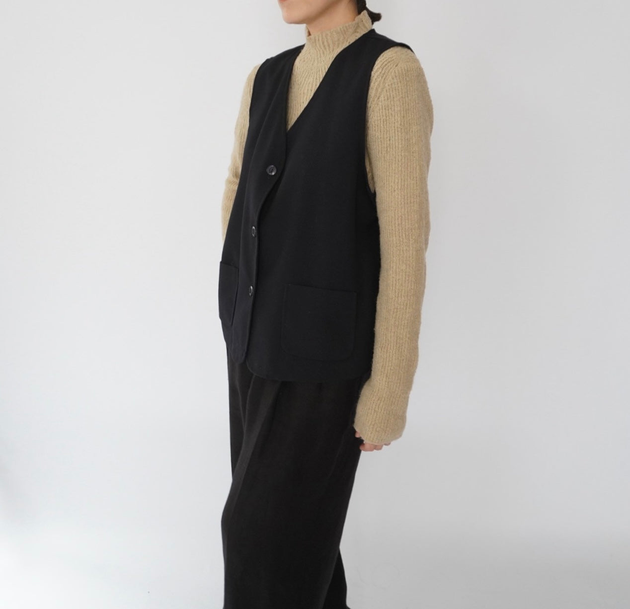 90s Navy Vest Made in Canada