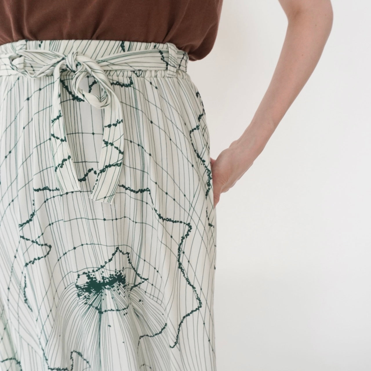 70s Pattern Skirt Made in Canada