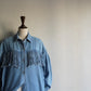 90s Fringe Design Denim Shirt Made in USA