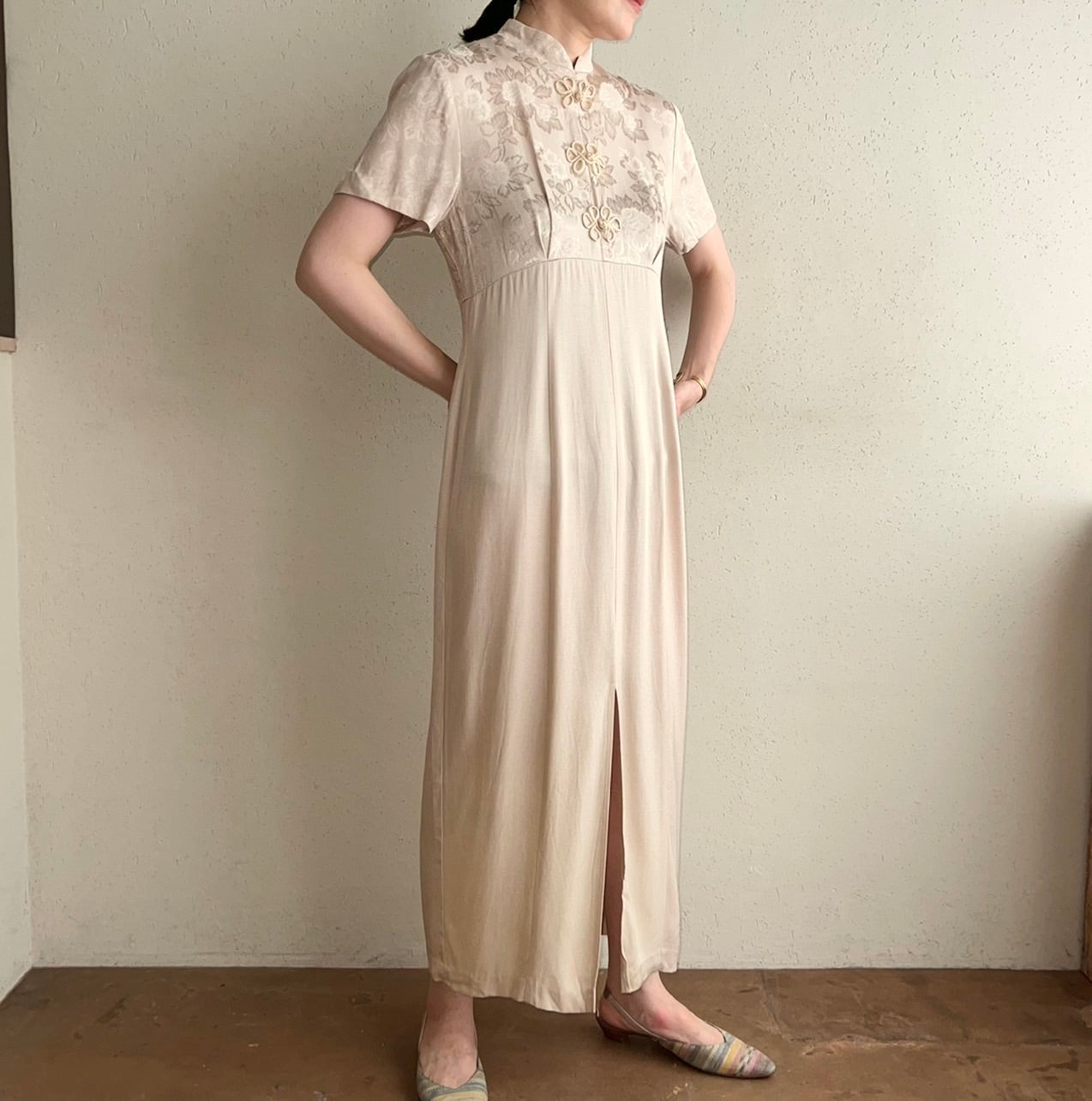 90s Asian Design Dress Made in USA