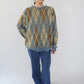 80s Argyle Mohair Knit Made in Italy