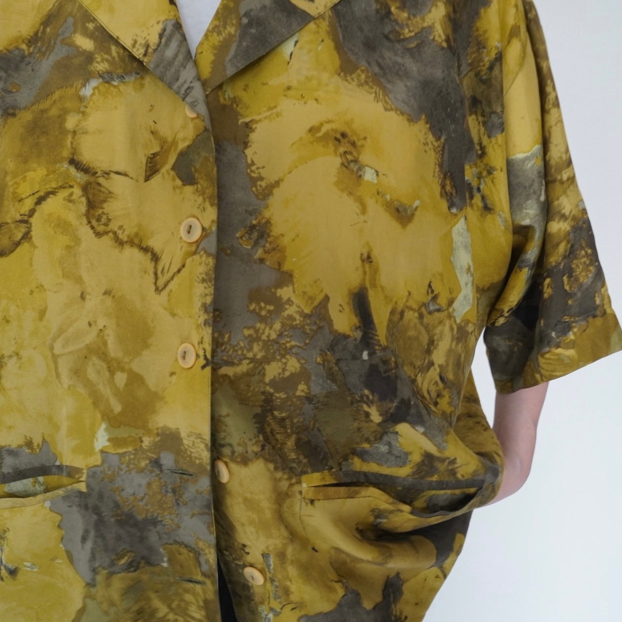 80s Silk Jacket,Blouse Made in Italy