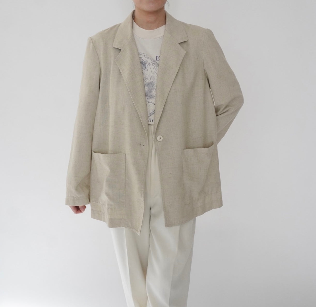 90s Rayon Light Jacket