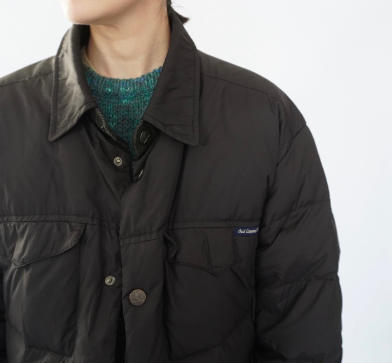 90s Black Down Jacket