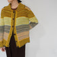 90s "BENETTON" Multi Striped Cardigan Made in Italy