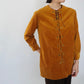 60s Lace Up Corduroy Top