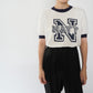 90s Printed Ringer T-shirt Made in USA