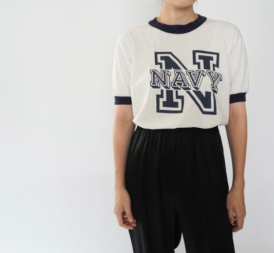 90s Printed Ringer T-shirt Made in USA