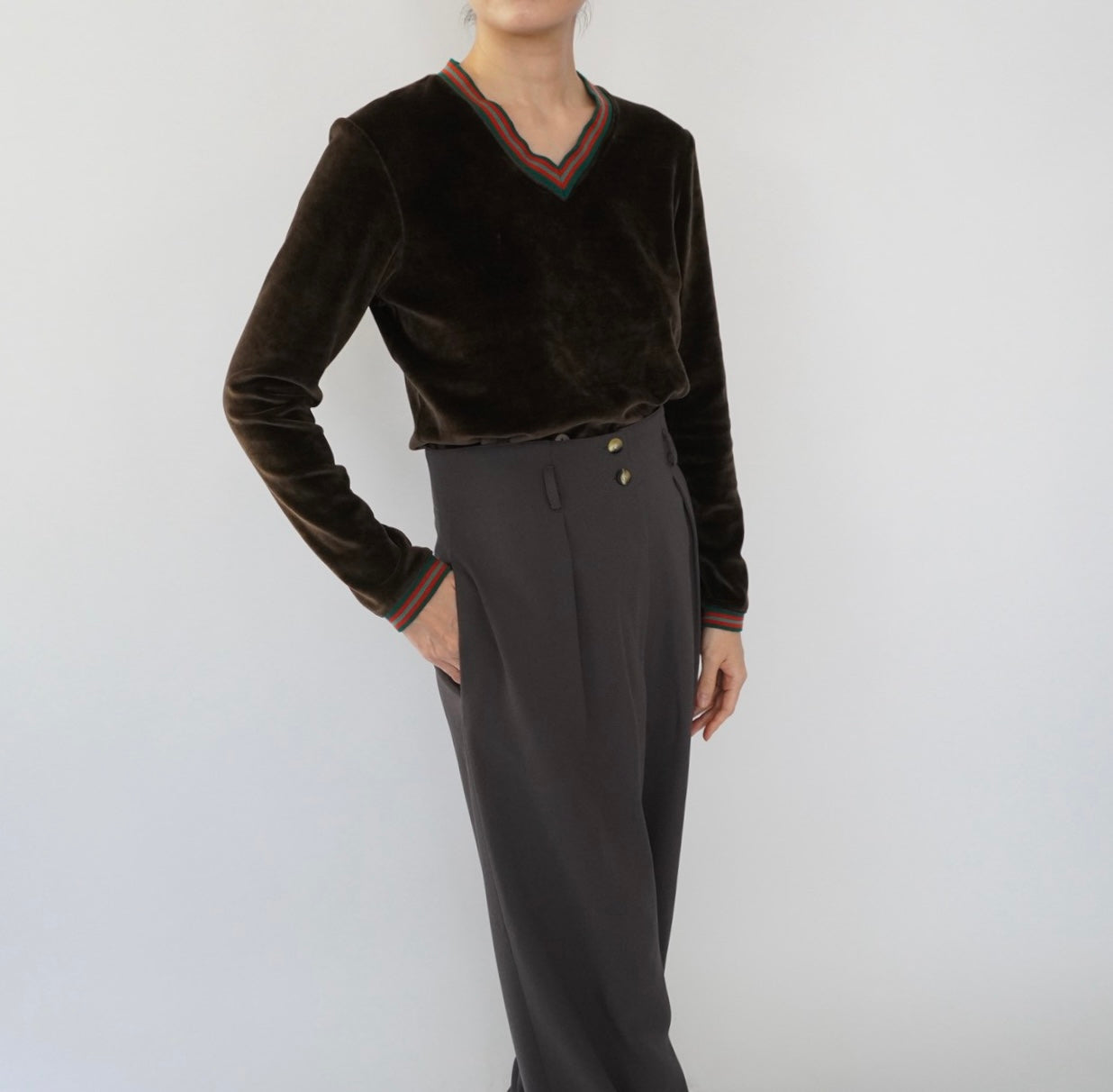 90s Velour Top
