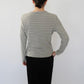 90s Gray Striped Top