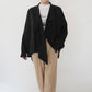 90s Black Linen Design Jakcet