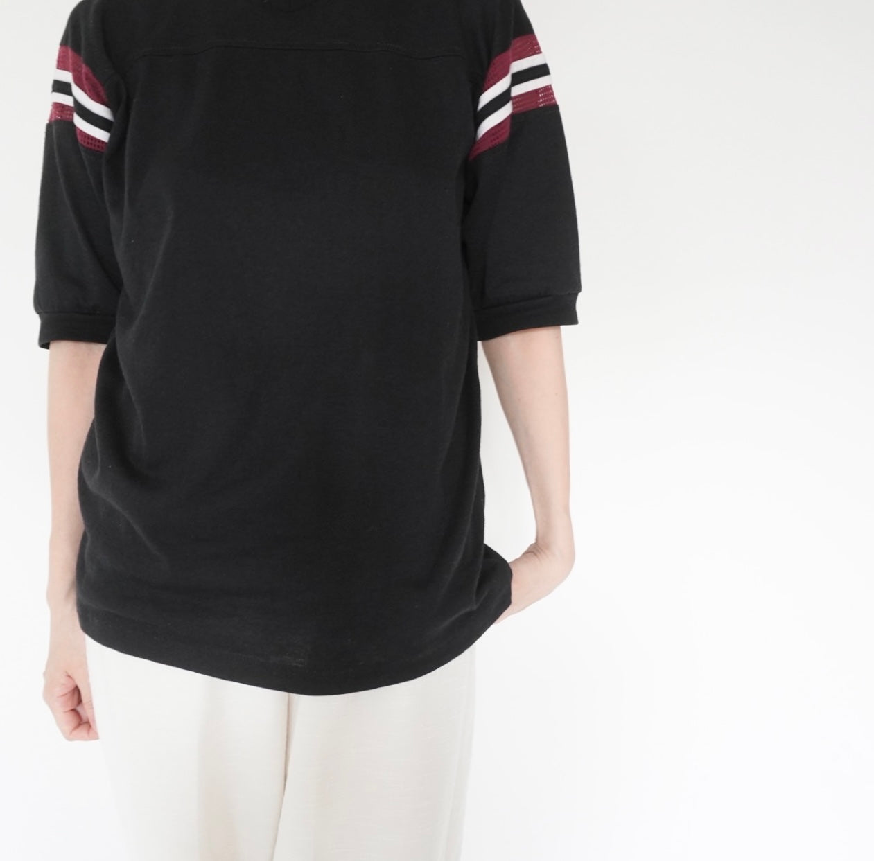 80s Mesh Design T-shirt
