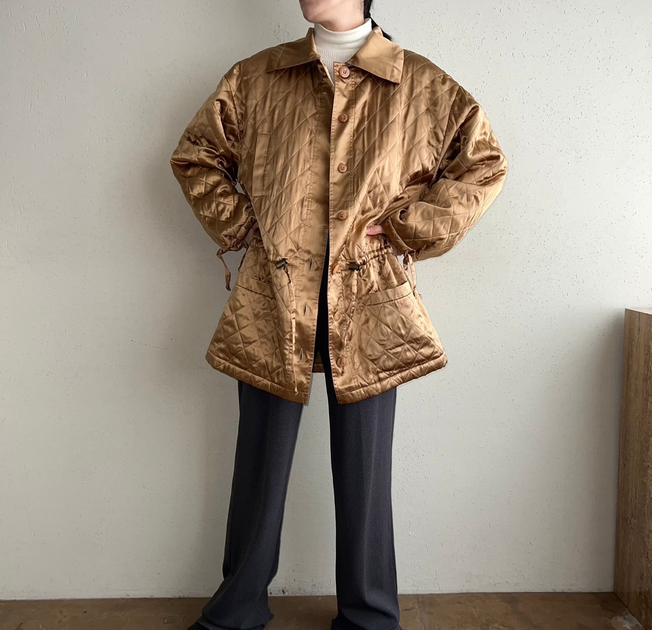 90s Silk Quilted Jacket