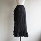 70s Lace Design Maxi Skirt