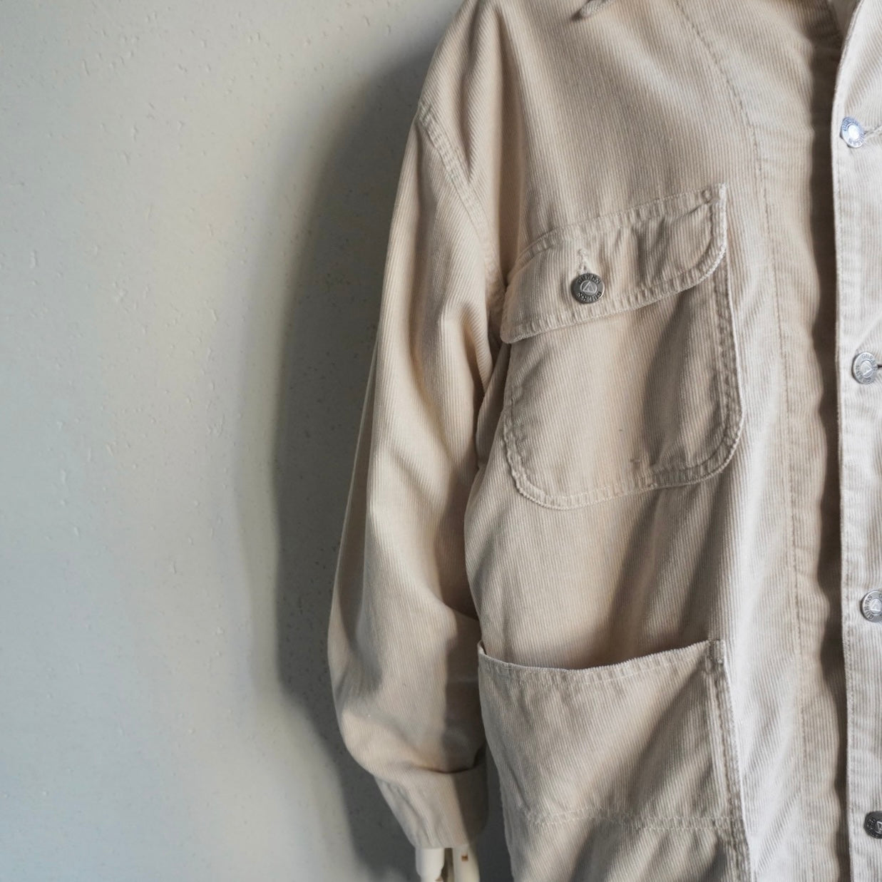 90s "GUESS " Corduroy Shirt,Jacket Made in USA