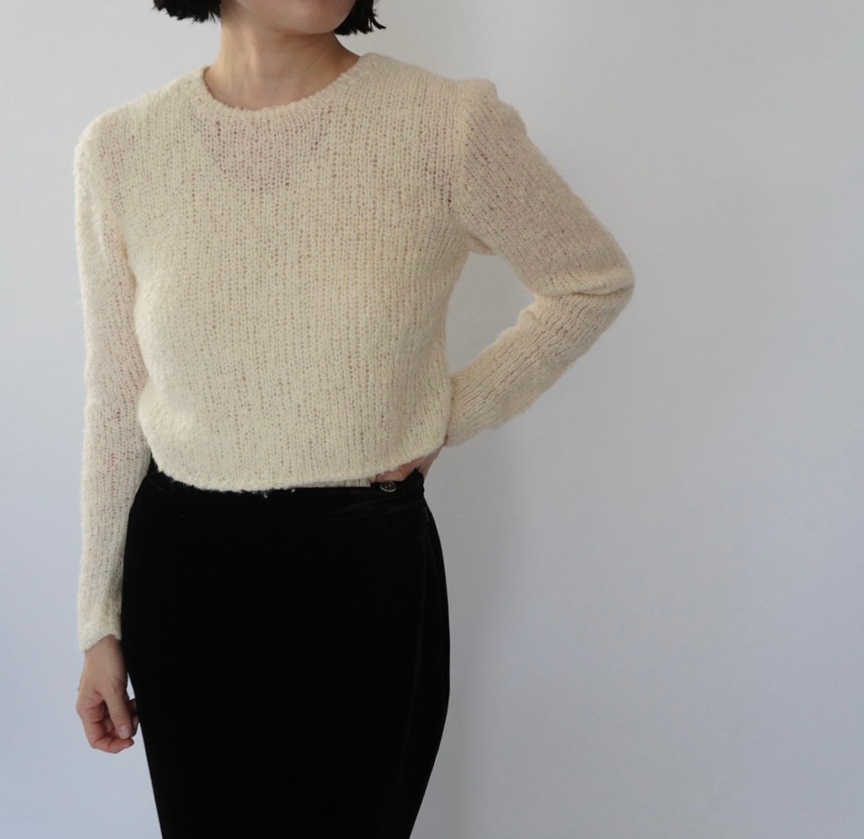 90s Cropped Light Knit