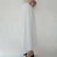 90s White Linen Skirt