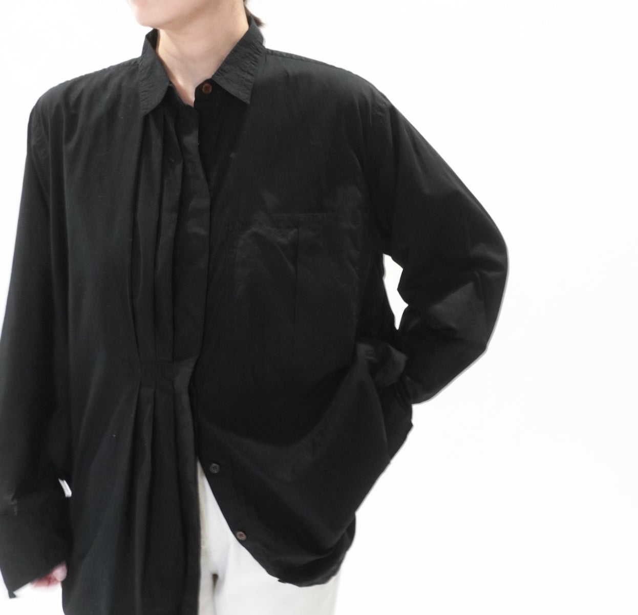 80s Pleated Desigh Shirt