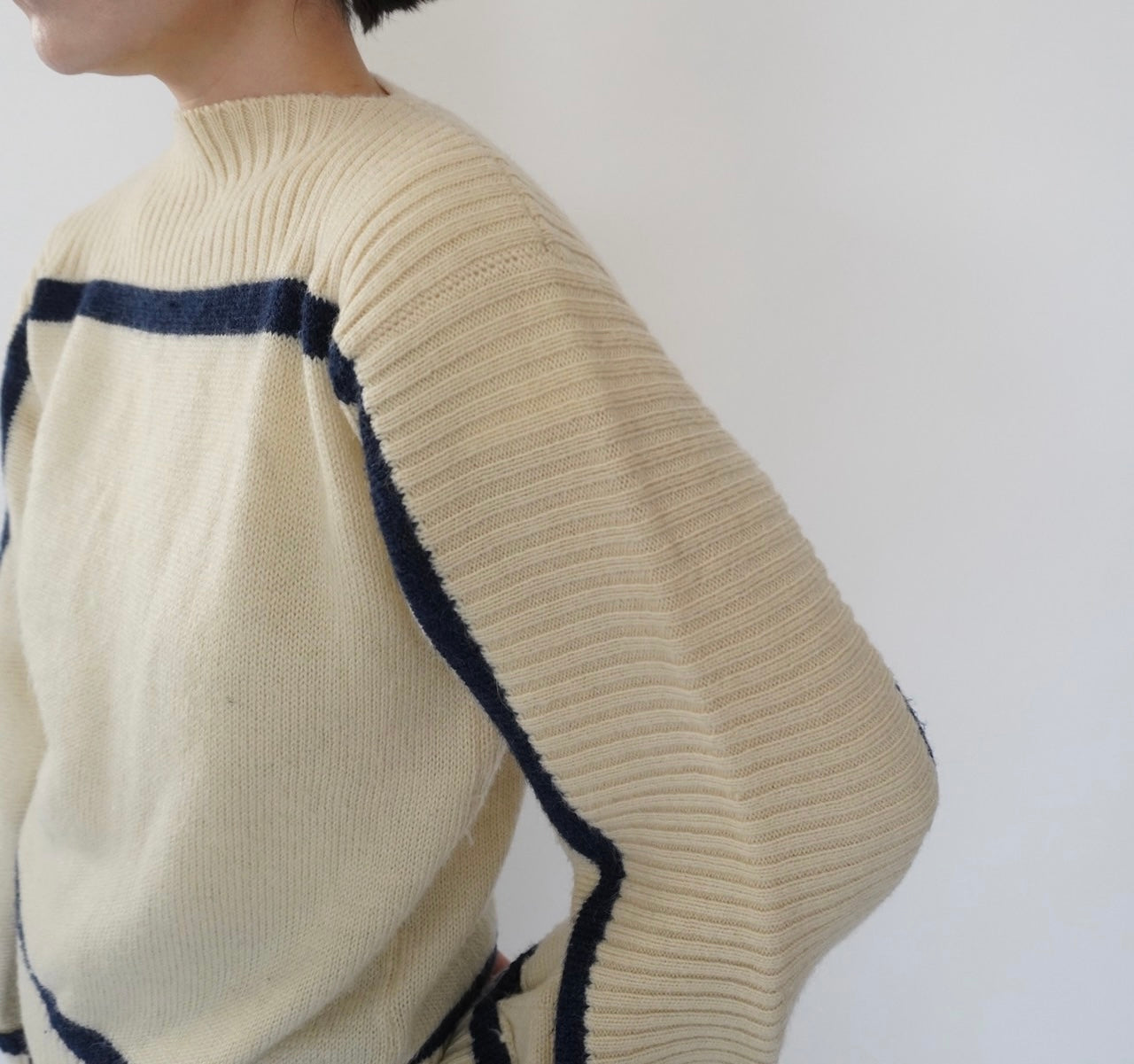 80s＂Rodier Paris" Design Knit