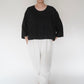 90s Black Linen Boxy Blouse