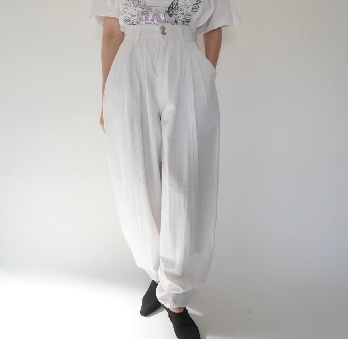 80s Design Wide Pants