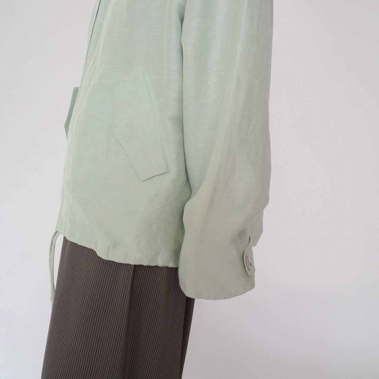 90s Linen×Silk Hoodie Jacket