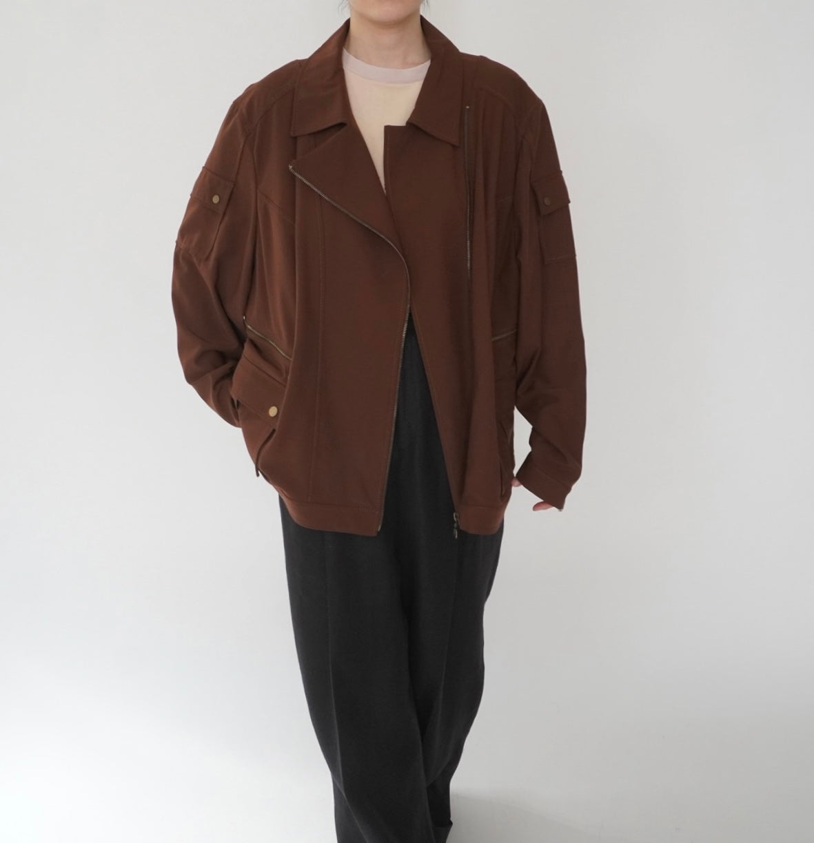 90s Design Brown Jacket