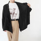 90s Black Linen Design Jakcet