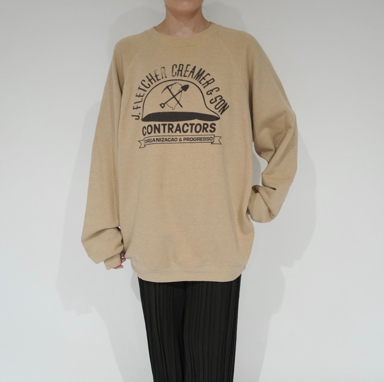 80s Printed Sweater Made in USA