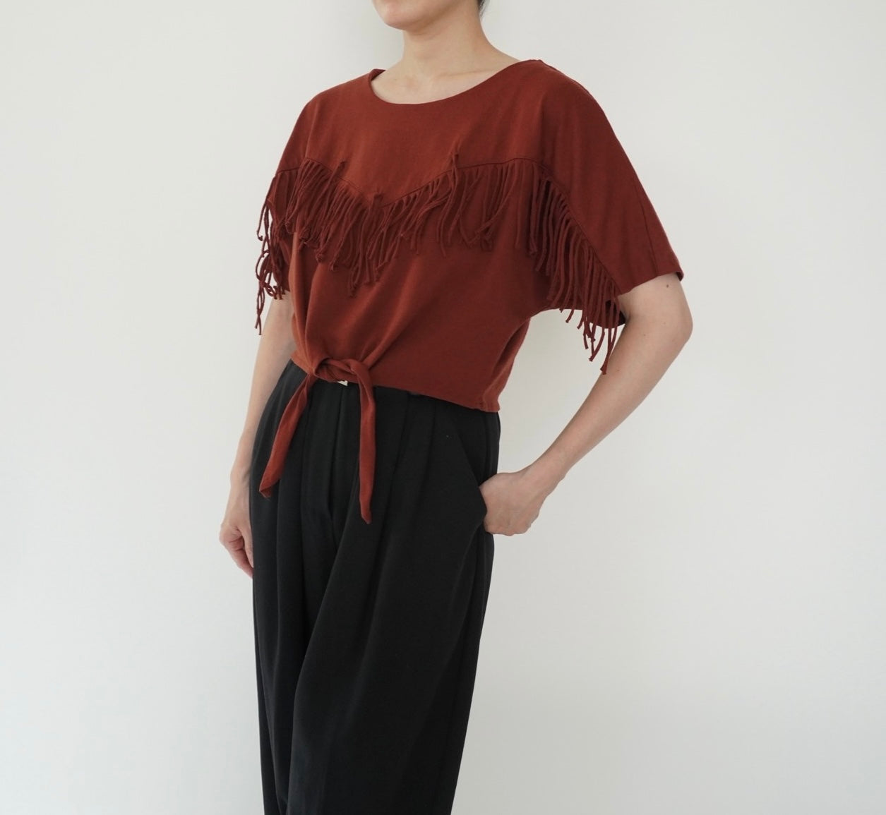 90s Fringe Design Top Made in USA