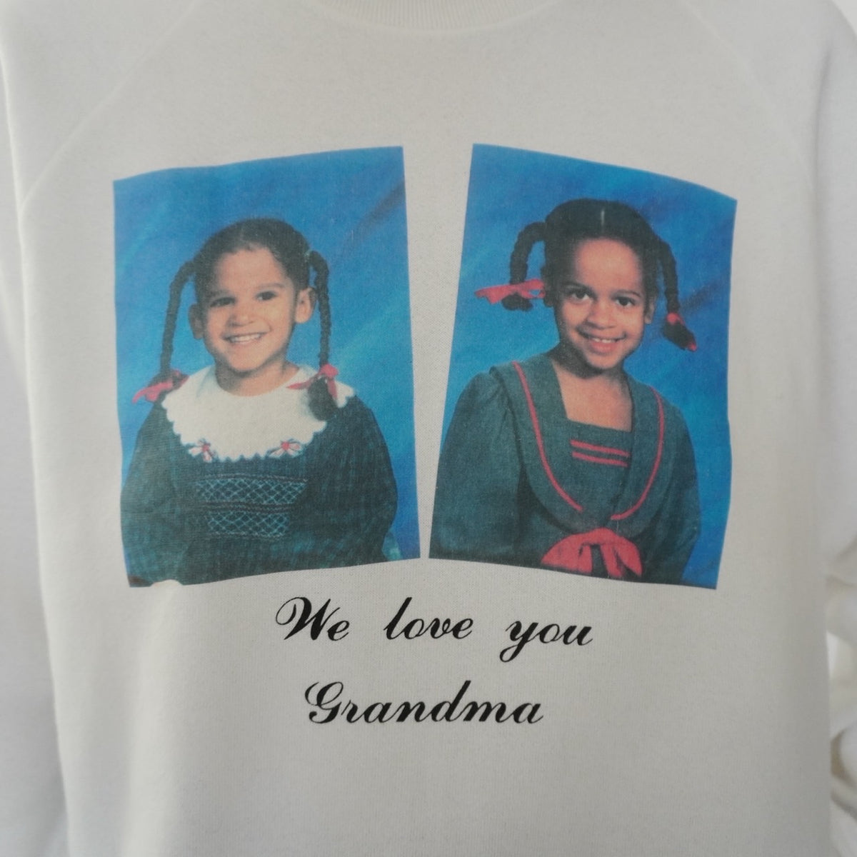 90s Photo Printed Sweater Made in Canada