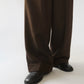 90s Wool Striped Wide Pants Made in USA Dead Stock